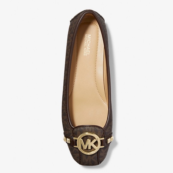 Michael Kors Shoes - Michael Kors Dark Brown Loafers With Gold Accent
Fulton Moccasin Flats Size: 8